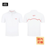 JOY&DOGA“35711”梦想系列文化衫 夏季T恤短袖翻领 白色POLO L