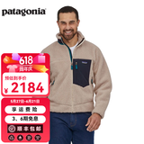 巴塔哥尼亚（Patagonia）男士摇粒绒夹克抓绒衣立领开衫外套Classic Retro-X Jkt 23056 NAT L