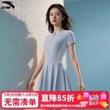 安踏（ANTA）小蛮腰泳衣女士连衣裙式成人保守泳装修身显瘦遮肉弹力游泳衣 2XL