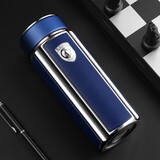 思宝保温杯方舟C1/C2男女士时尚杯子车载便携泡茶水杯商务办公茶杯团购定制 蓝色 450ml