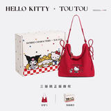 toutouHELLOKITTY帆布包托特包韩系慵懒风女孩学生生日礼物送女友