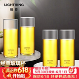 明尊（LIGHTKING）玻璃水杯茶杯 牛奶果汁杯办公室男女茶水杯耐热玻璃杯子套装  CP'21【180ml】4只装