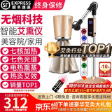 鸿益德艾灸仪器一体机无烟家用熏蒸仪美容院全身温养理疗仪烤电艾炙灯 金色升级美容院款XJAY02