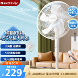 格力（GREE）【格力造-品质推荐】大风量落地扇家用电风扇摇头轻音柔风电扇科技风节能宿舍风扇 FD-40X77Bh5