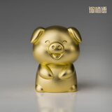 铜师傅《金韵天成十二生肖》真金鎏镀铜摆件 装饰工艺品 十二生肖之猪