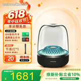 哈曼卡顿（Harman/Kardon）Aura Studio 5 琉璃四代/五代 360度环绕立体声 氛围灯效 下沉式低音炮 居家艺术音箱桌面蓝牙音箱 琉璃4 黑色【国行全新未拆封】
