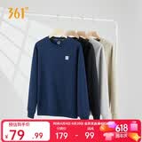 361°卫衣男装春夏季长袖运动服休闲跑步圆领宽松上衣服652334801D-8