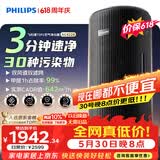 飞利浦（PHILIPS）空气净化器价保618除甲醛烟味新房专业家用孕妇婴儿室内鼻炎杀菌净化机除螨尘花粉过敏原AC4228黑