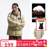 骆驼（CAMEL）【拒水羽绒】户外羽绒服冬新款中长款男女加厚外套羽绒服