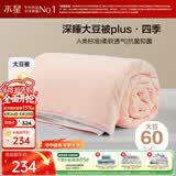 水星家纺被子大豆被60%大豆纤维被春秋被双人空调被芯220x240cm约5.7斤