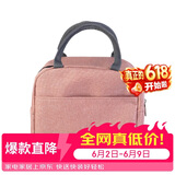 乐扣乐扣（LOCK&LOCK）饭盒便当包 保温保冷饭包手提收纳袋上班族带饭袋 粉色
