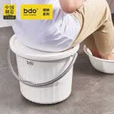 bdo加厚塑料桶胖东来同款带盖水桶洗澡桶洗衣桶户外钓鱼桶泡脚桶11L