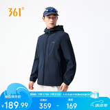 361°外套男春季三防加绒运动休闲夹克风衣抓绒衣652544605D-4