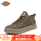 Dickies男士马丁靴休闲潮流百搭舒适透气男鞋工装鞋 驼色 40 
