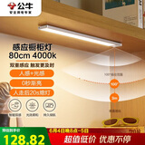 公牛（BULL）人体感应橱柜灯衣柜灯MC-A003B-ES磁吸卧室床沿小夜灯80CM4000K