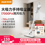 奥克斯（AUX）家用吸尘器手持地毯式低噪音小型迷你大功率强力吸尘器除尘机宠物家庭有线5米清洁猫狗毛发AXS-927 白色至尊版吸拖一体