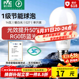 雷士（NVC）LED灯泡球泡家用商用大功率节能14瓦暖白4000K【一级能效】