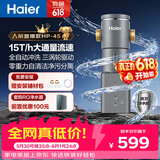 海尔（Haier）前置过滤器超15T大通量家用自来水过滤净水器40微米全自动反冲洗实时水压监测全屋净水HP-45