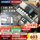 悍高（HIGOLD）拉篮厨房橱柜 抽屉式双层碗篮置物架 不锈钢调味碗碟篮 【悍高品质NO.1】800柜 2层-L系列