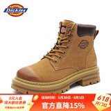Dickies男士马丁靴高帮时尚男靴工装靴情侣靴男 土黄 41-男款