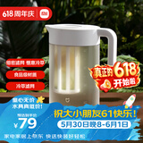 米家冷水壶塑料食品级凉水壶大容量凉水杯耐高温果汁饮料桶 