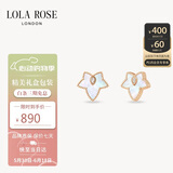 LOLA ROSE罗拉玫瑰常青藤银耳钉耳环耳饰女气质节日礼物送女友