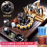 唐丰 整套功夫茶具套装家用茶盘一体茶台茶海茶杯盖碗电热磁炉四合一 黑檀满足茶盘+陶瓷暗香自动B配件