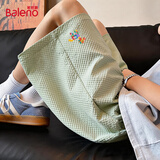 班尼路（Baleno）泡泡纱短裤男美式潮牌藏青色2026夏季新款速干男士休闲百搭五分裤