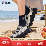 斐乐（FILA）官方女鞋运动凉鞋厚底增高休闲草莓凉鞋沙滩凉拖鞋 燧石灰/冰灰-EI 35.5