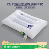 艾薇 A类全棉抗菌决明子防污防水防油枕芯单人纤维枕48*74cm 三防枕