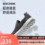 斯凯奇（Skechers）男鞋夏季一脚蹬运动鞋百搭休闲健步鞋软底舒适布鞋54626