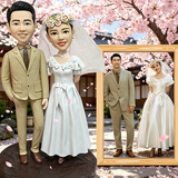 陶泥所好真人3D手办人物玩偶摆件人像照片人偶泥人定制520礼物结婚纪念日 支持定制18~30厘米