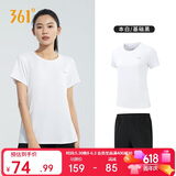 361°运动套装女夏季新款跑步休闲短袖短裤两件套瑜伽服662414001H-1