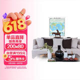 竖版世界地形图地图挂图 0.86*1.05米 国家版图系列 无拼缝 筒装无折痕 全景世界版图