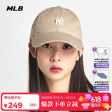MLB帽子男女棒球帽休闲鸭舌帽软顶遮阳3ACP7701N-50BGS