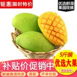 玖原农珍 攀枝花当季凯特芒甜心芒果含箱5斤净果4.5斤优选果300g+生鲜水果
