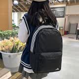 阿迪达斯（adidas）双肩包男女 26新款运动包女士旅行包大容量学生背包初高中书包 KZ2250/黑色/三条纹 MISC