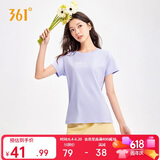 361°t恤衫女夏季新款潮流休闲宽松运动正肩上衣服短袖女装662629106-3