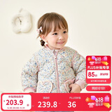 巴拉巴拉儿童羽绒服三防衣服轻薄棒球领外套男女童装2025新款秋冬装碎花萌