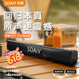 索爱（soaiy）索爱SH17电脑音响台式家用桌面有线游戏电竞音箱重低音炮长条式情人节礼物