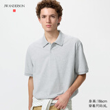 优衣库快干POLO衫/短袖男装女装合作款/T恤482304 03 灰色 2XL