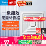 美的（Midea）排气扇卫生间排风扇集成吊顶换气扇一级能效30*30排气扇J9P
