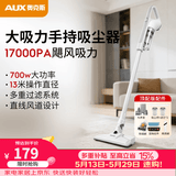 奥克斯（AUX）家用吸尘器手持地毯式低噪音小型迷你大功率强力吸尘器除尘机宠物家庭有线5米清洁猫狗毛发AXS-927 白色除螨顶配款
