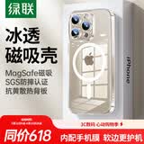 绿联【环保认证】适用iphone16pro手机壳苹果16Pro保护套磁吸壳超薄MagSafe充电防摔镜头全包简约透明