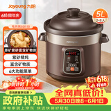 九阳（Joyoung）电炖锅电炖盅5L大容量紫砂预约电砂锅 多功能锅 智能定时精炖煮粥煲汤锅DG50Z-GD510