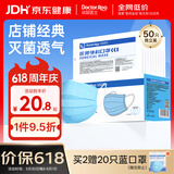 袋鼠医生医用外科口罩成人50只独立包装一次性灭菌级防尘防晒薄款透气夏季
