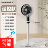 扬子（YANGZI）电风扇家用落地扇空气循环扇节能制冷宿舍卧室办公室冷风扇大风力摇头台立两用节能 【遥控触屏+左右摇头】-升级圆头款