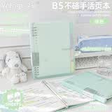 文谷（Wengu）笔记本文具手写活页本B5/60张小初中记事错题日记学生毕业礼物办公会议用品手账考研BI073(B5)绿色