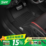 3W适用奥迪汽车脚垫新A4L专车专用定制TPE环保橡胶垫【17-26款】