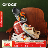 CROCS卡骆驰贝雅卡骆班洞洞鞋轻便耐磨拖鞋一脚蹬休闲鞋|205089 黑色/白色-066 41 /42(260mm)